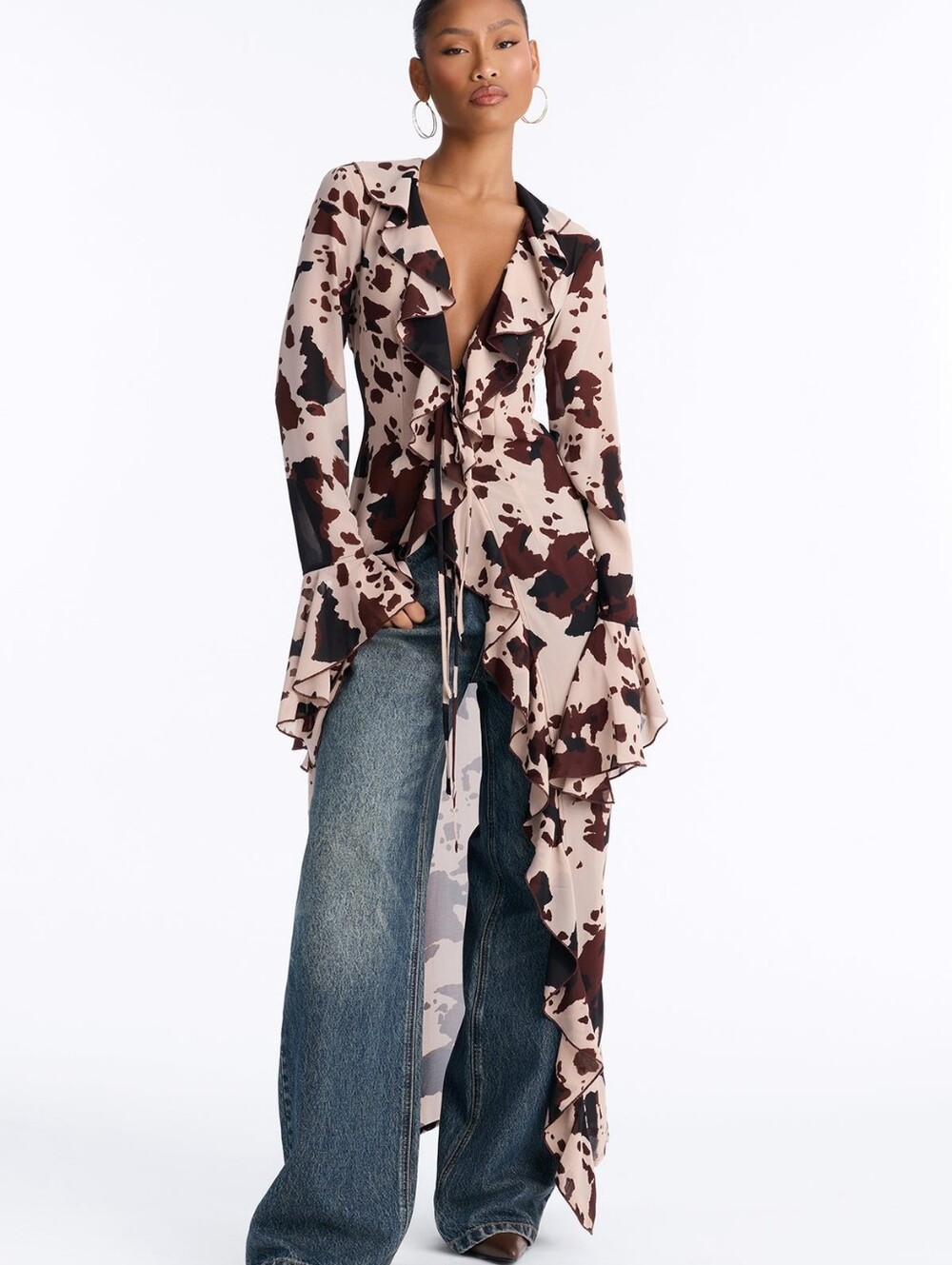 Wild Seduction Chiffon Maxi Top